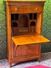 Biedermeier Sekretär Barock Schrank Kommode SELVA Empire Stilmöbel Kirschbaum