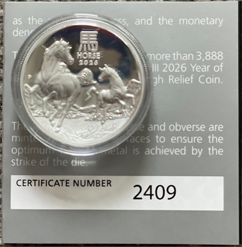 Silbermünze lunar pferd 2026 - lunar,