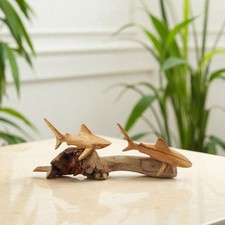 Riffhaie Holz Fische Dekofigur