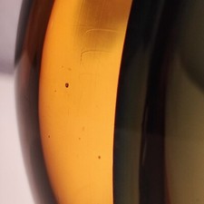 4 kg !!! kg schwere Muranoglas gigantische riesige Flügelvase SEGUSO Flavio Poli