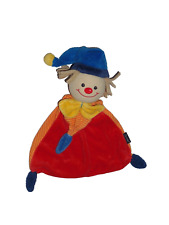 * Sterntaler rot orange Harlekin Clown Schmusetuch Schnuffeltuch Kuscheltuch