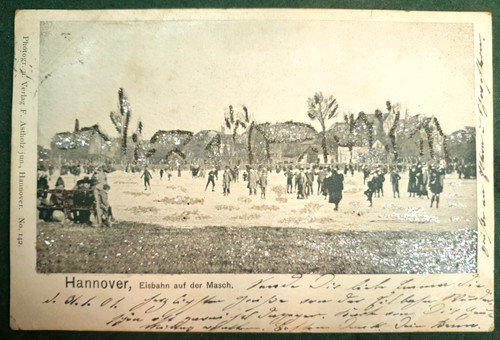 Hannover eisbahn masch 1901 - ak,