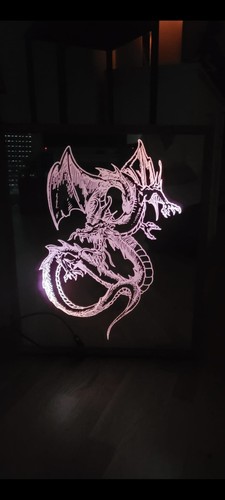 Drachen spiegel decokiste mit - drachen,