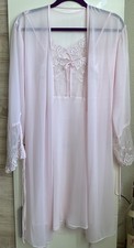 Damen Morgenmantel ,Kimono+ Nachthemd, Negligee,Sexy Dessous Rosa -Gr.34/36 ?