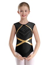 Gymnastikanzug Mädchen Strass