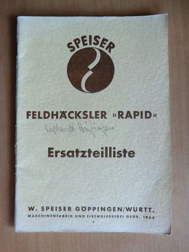 Speiser feldhäcksler rapid - feldhäcksler,