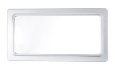 Fenster für Garagentore Außen/ Innenrahmen weiß 640 x 336 mm/ zum nachrüsten NEU