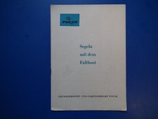 DDR Werbung -Pouch - Wassersport -Segeln mit dem Faltboot aus 1966 orig. Camping