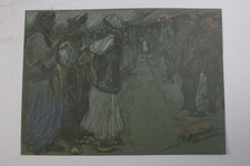 Dörfler von Ragusa Dubrovnik Gouache signiert Otto HAMEL (1866-1950) (GV309)