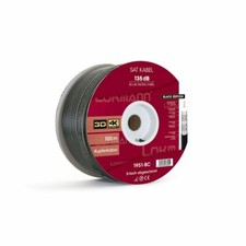 Koaxialkabel 135dB 5-fach REINES KUPFER Antennenkabel SAT TV Digital 4K UHD 3D