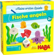 HABA Fische Angeln Meine ersten Spiele Angelspiel aus Holz für Kinder ab 2 Jahre
