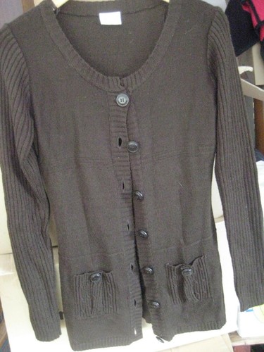 Vintage strickjacke minikleid - vintage,
