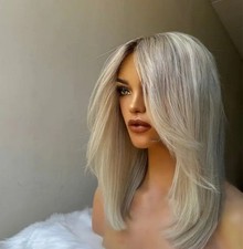 Ombre Platinblond Glatt