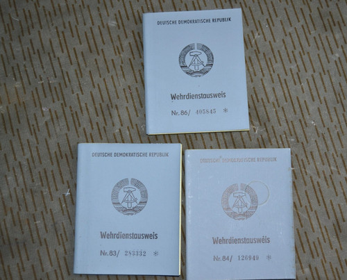 Ddr nva wehrdienstausweis - nva,