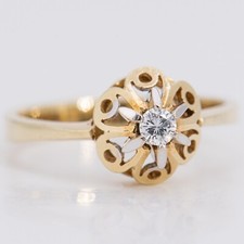 Vintage gelbgold - 56,
