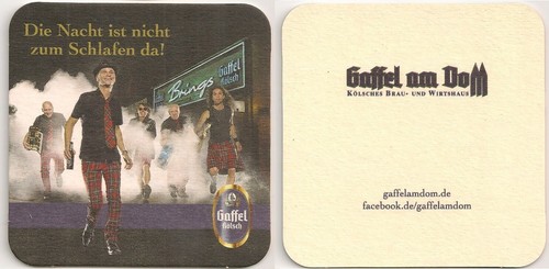Gaffel kölsch bierdeckel - kölsch,
