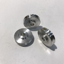1x Abstand Alu Seilrolle   In Ø 8 mm, A: 38 mm, Höhe 15- 9 mm   (083)
