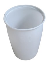 Fass Tonne Wasserfass Regentonne Wassertonne 220 L weiß Kunststoff Plaste