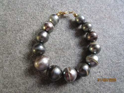 Armband mit tahitiperlen - mit, 10-15