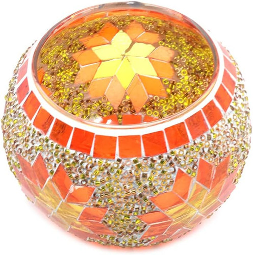 Mosaik kerzenhalter aus glas - mosaik-kerzenhalter,