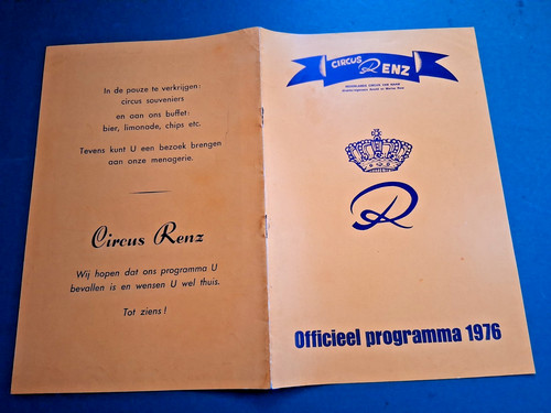 1976 programm circus renz - programm,