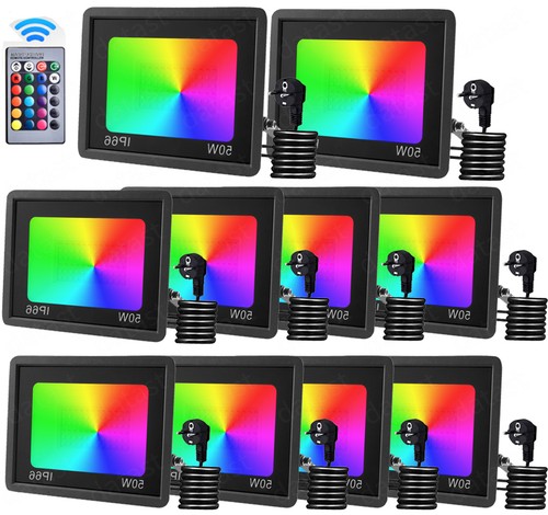 Rgb led strahler mit stecke - led,