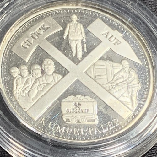Silber bergbau medaille - x, bergbau-medaille