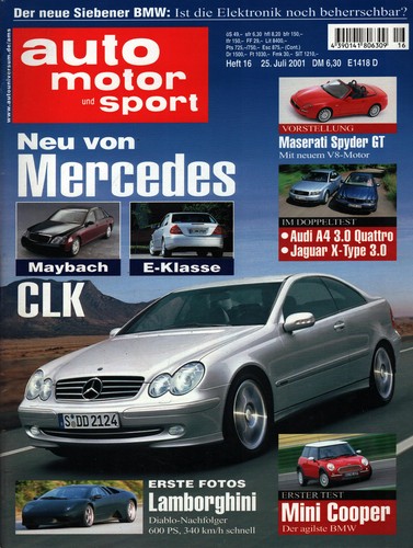 Zeitschrift auto motor und - auto,