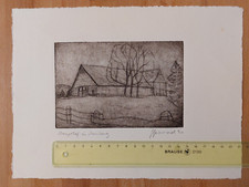 Alf Welski Radierung Meyerhof