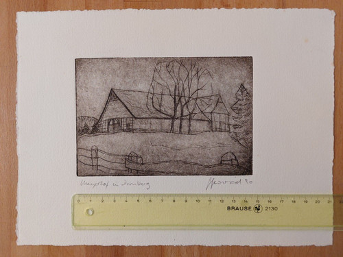 Alf welski radierung - radierung, meyerhof