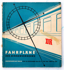 Deutsche Reichsbahn - Kursbuch DDR Winterfahrplan 1962/63 (ORIGINAL) mit Karte