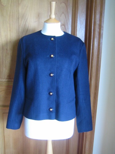 Vintage blue cashmere wool - blue,