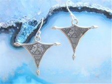 Ohrring Kreuz Afrika Tuareg Kel Dinnik Iullemidden Sterling Silber 925 Nachbild.