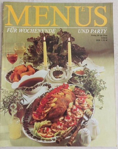 Menüs für wochenende und - für,
