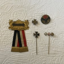 Miniaturnadel Konvolut Eisernes Kreuz 1. 2. Klasse Ehrenpräsident 1. Weltkrieg