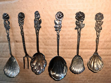 M 27) Hildesheimer Rose Besteck 6teilig versilbert *