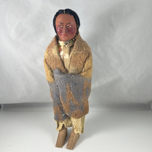 Antike indianer skookum puppe - indianer,