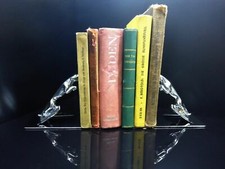 2x ORIGINAL Jaguar Buchstützen RARITÄT Logo Emblem Aufsteller Figur aus England