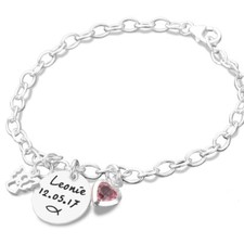 Taufarmband Mädchen Gravur