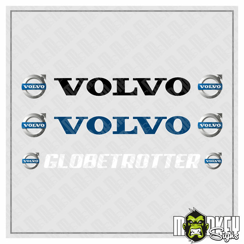 Teiliges aufkleber set volvo - aufkleber,