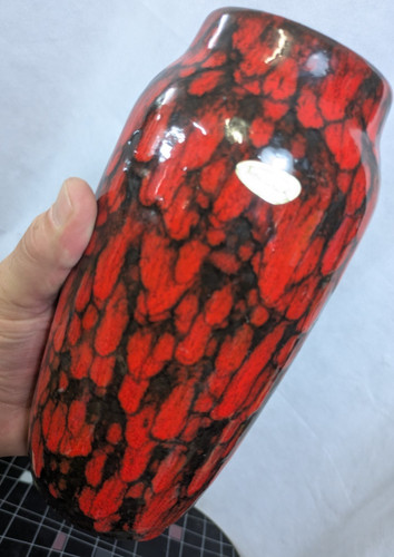 70s keramik vase fat - keramik,