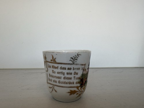 Antike kindertasse spruchtasse - kindertasse,