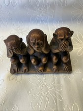 Rotguss Metall  Figur 3kleine