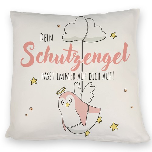 Schutzengel pinguin kissen - kissen, in