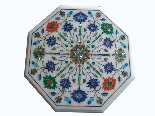Marmor eck tischplatte - marmor,