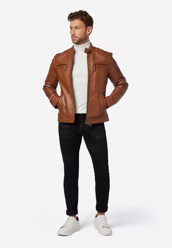 Herren lederjacke drake - lederjacke, "drake"