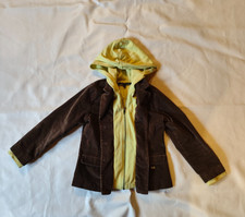 Lili gaufrette Jacke Jacket Kord Sweatjacke Kapuze Pullover gr. 10 134 140 TOP 