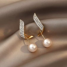 Ohrringe Perle Strass