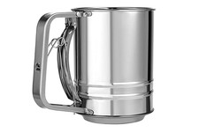 Bäcker & Lecker Edelstahl Mehlsieb Puderzuckersieb Küchensieb Feinmaschig Mit Gr