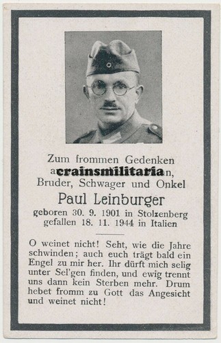 Orig sterbebild soldat - orig.,